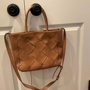 Nisolo Woven Leather Satchel